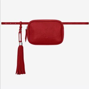 YSL Saint Laurent Lou Rouge Red Monogram Belt Bag